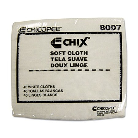 Chicopee Chix, Soft Cloths, 13 X 15, White, 1200/carton, 1200PK 8007
